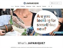 Tablet Screenshot of japanique.biz
